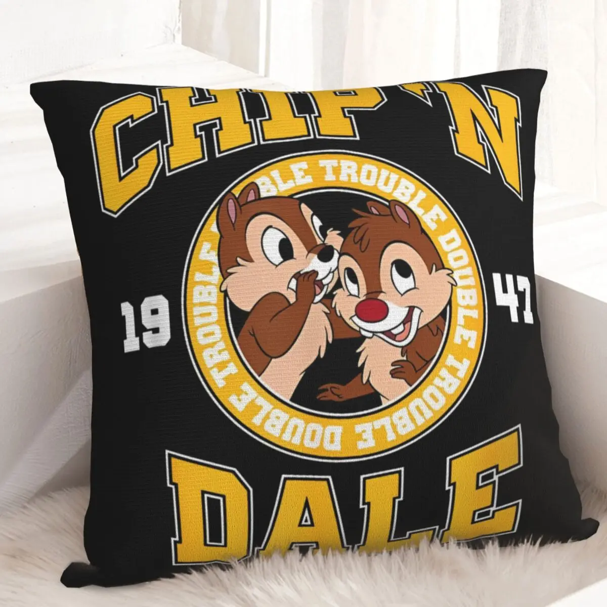 Pillow Cover Chip 'n' Dale Graphic Cushion Cover Fashion Pillow Case For Sofa Bedroom Home Decor Pillowcases