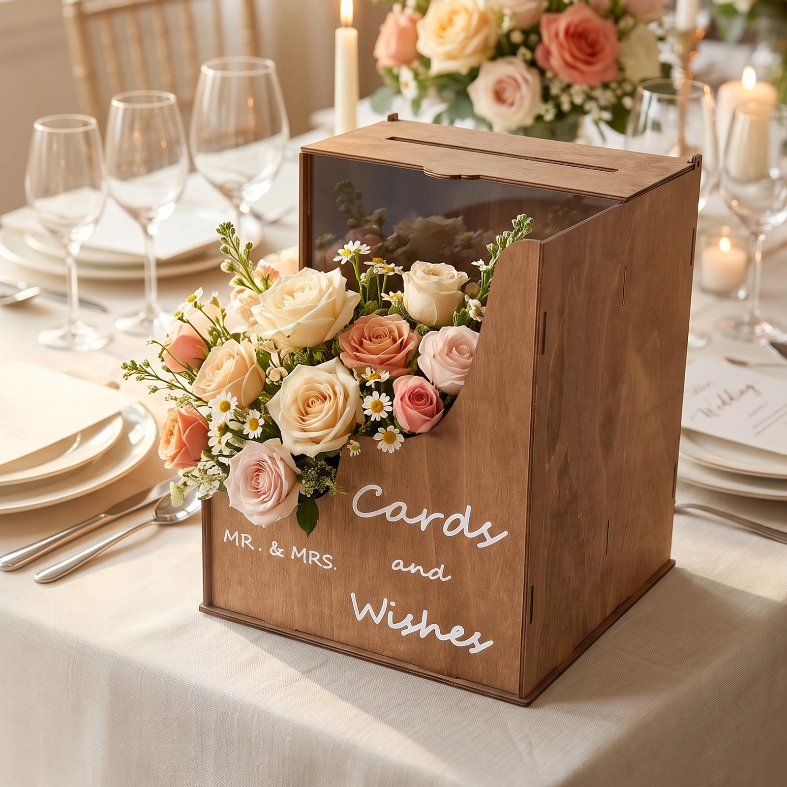 Wedding Card Box with Acrylic  - Wedding Card Box recension och pris