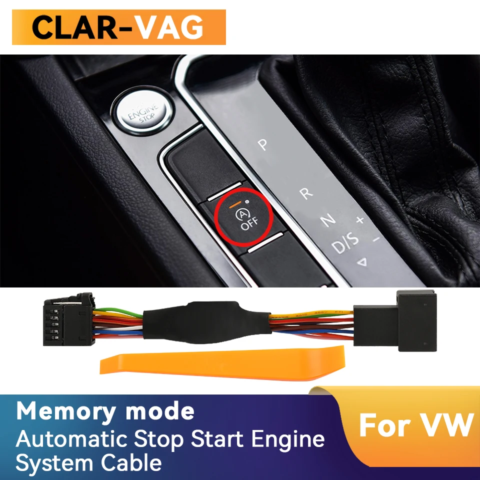 For VW Golf 7 7.5 Passat B8 T-Roc Automatic Stop Start Engine System Off Device Control Sensor Plug Stop Cancel Cable Memory Mod