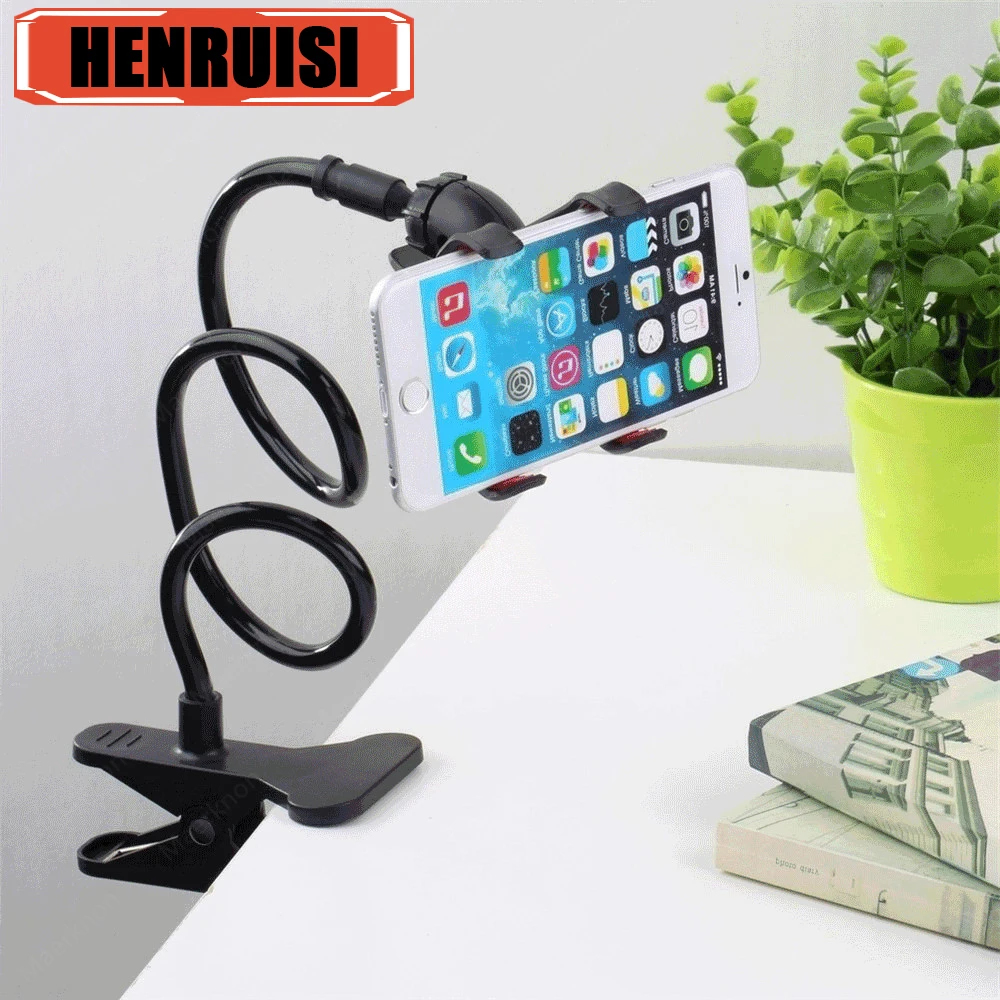 Universal Mobile Phone Holder Long Arm Lazy Bracket Clip Stand Stents Flexible Bed Desk Table Clip Bracket for Smartphone Holder