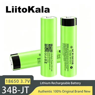 High Power 20A 18650 Battery LiitoKala 3400mAh 3.7V for Torch & Lighting