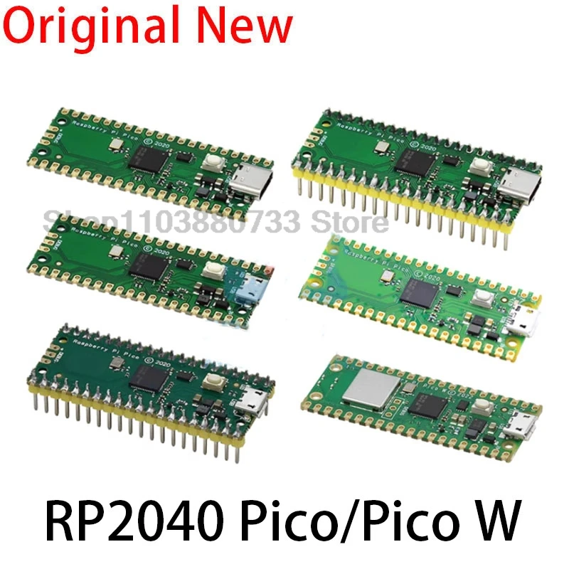 Official Raspberry Pi Pico W Board RP2040 Dual-Core 264KB ARM Low-Power Microcomputers High-Performance Cortex-M0+ Processor