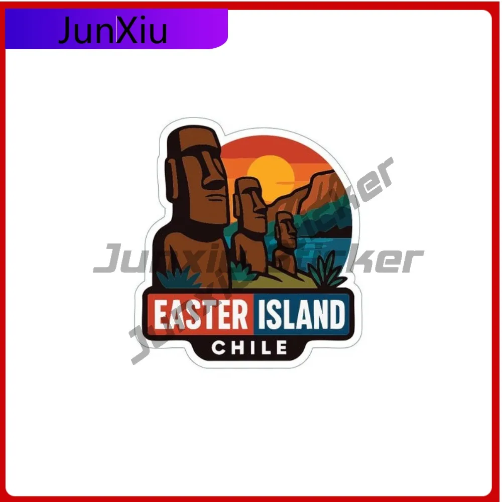 

Easter Island Chile City Vacation Sticker Vinyl Waterproof Decal Styling Suitcase Laptop Rv Camper Funny Rv Stickers Chile Custo