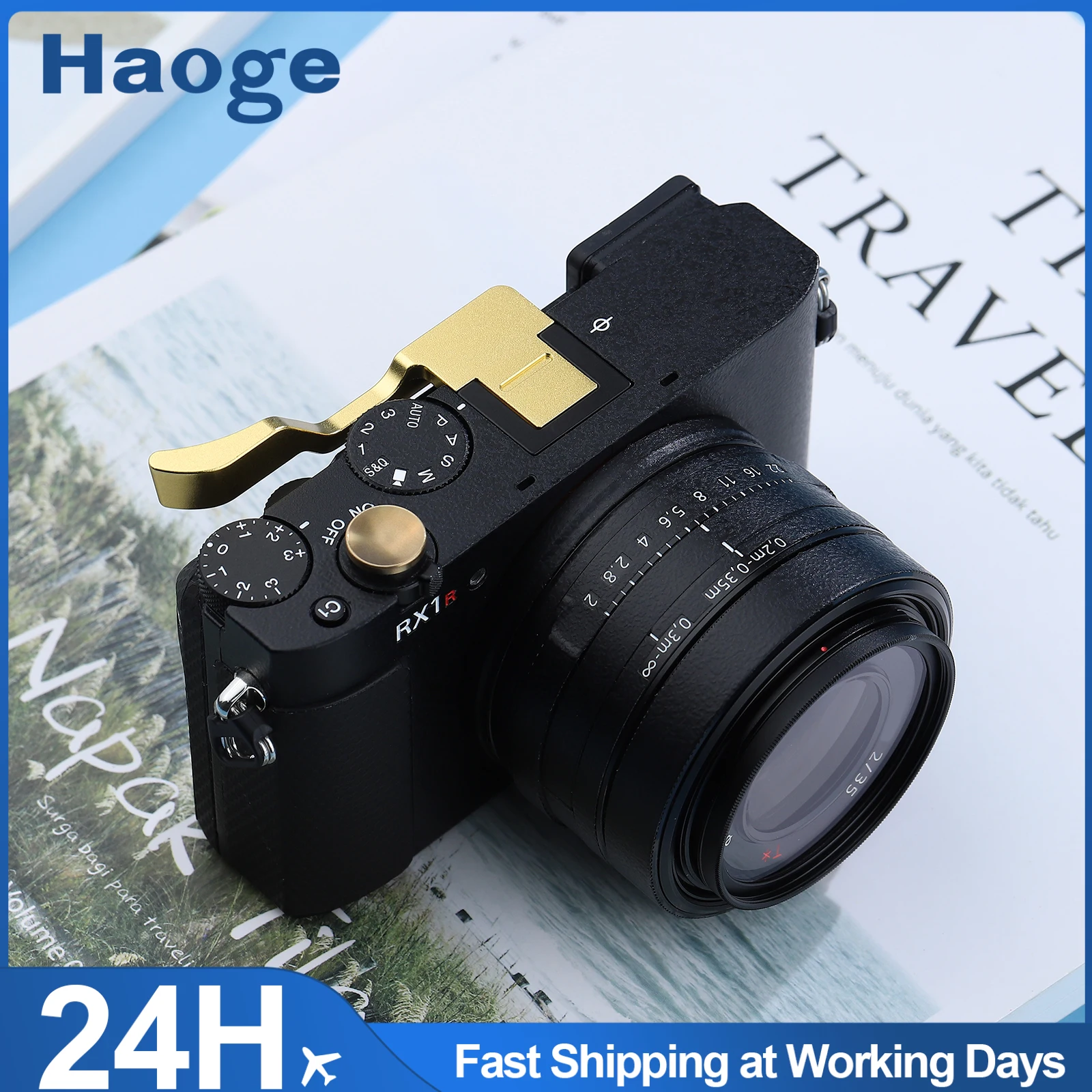Haoge Brass Metal Shutter Release Button for Sony RX1R III RX1RM3 RX1R II RX1 RX10 I II III IV Camera Concave Surface