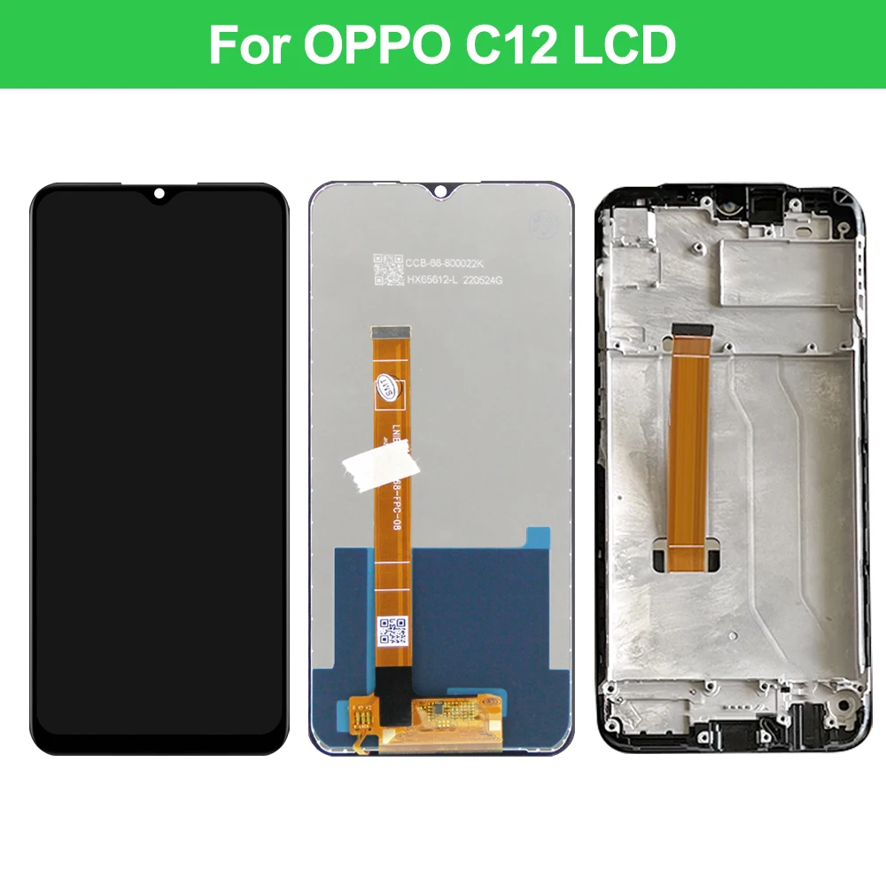 Oppo Realme用の10個の交換用LCDタッチスクリーン,c11,c15,rmx2185,Oppo Realme用