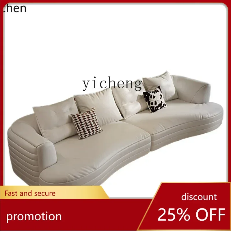 

ZMLleather sofa small apartment living room retro simple fashion medium and ancient style straight row sofa