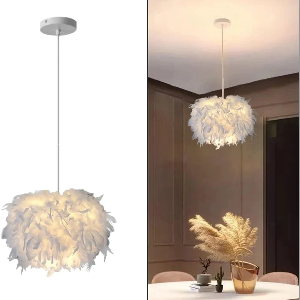 Iluminación colgante moderna, luz LED blanca y rosa del norte de Europa para regalo de cumpleaños, dormitorio y sala de estar