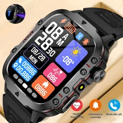 2025 Outdoor Women Men Smart Watch Bluetooth Call Flashlight Smartwatch For Android IOS IP67 Waterproof Fitness Sports Watches