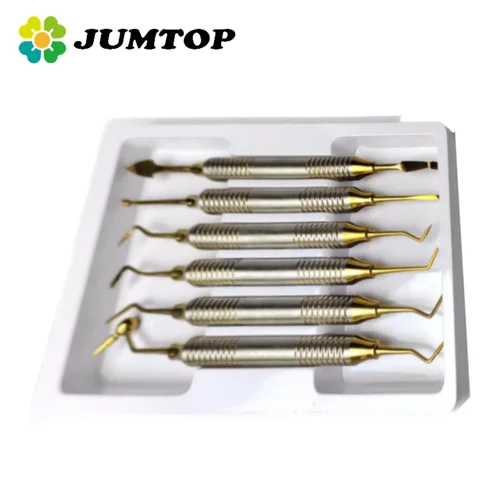 Imagen 2 del producto Kit de llenado de compuestos dentales: espátulas chapadas en titanio y juego de relleno de resina estética para restauración dental de precisión