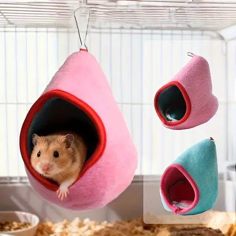New Hamster Feeder for Home Breeding Box, Hamster Hanging Nest, Syrian Hamster Hammock, Cages