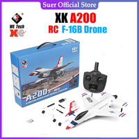 Wltoys XK A200 RC Airplane F-16B Drone 2.4GHZ Aircraft Radio Control Airplane Drone Remote Aircraft Plane Toy for Children