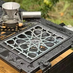 Outdoor Camping Stove Board Windproof IGT Furnace Plate  Gas Furnace Cover Plate for GS450 igt Stove Accessories