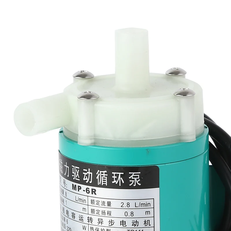 مصنع توريد مضخة مياه صغيرة 110 فولت 220 فولت التيار المتناوب مضخة نقل الكيميكا المغناطيسي MP-6R تدفق صغير 8/9 لتر/دقيقة للتصنيع #4