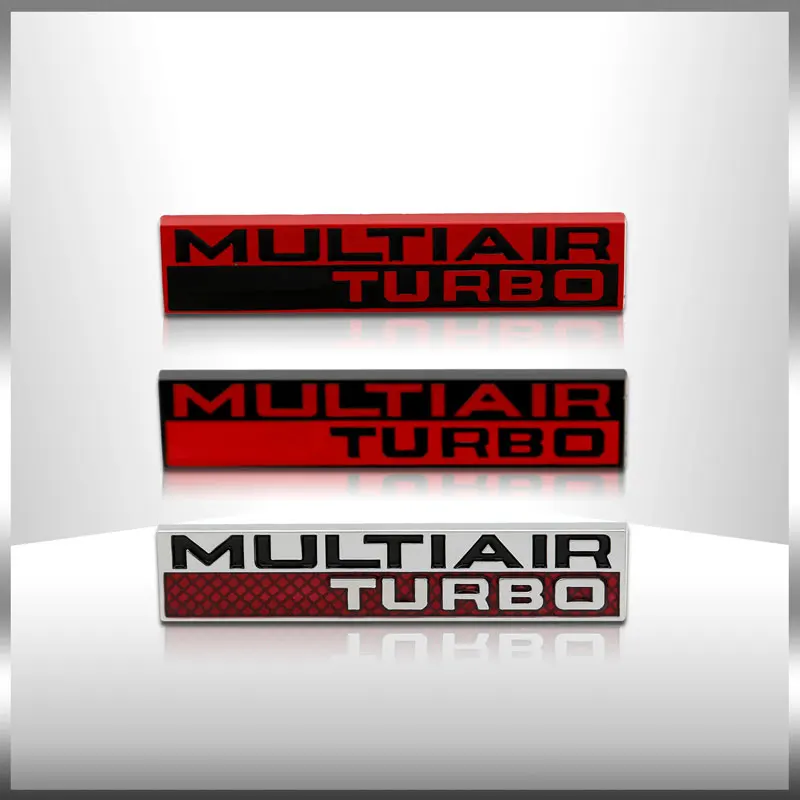 

3D Car Styling Metal Multiair Turbo Logo Sticker Car Side Fender Rear Trunk Emblem Badge Sticker Decoration Accessories