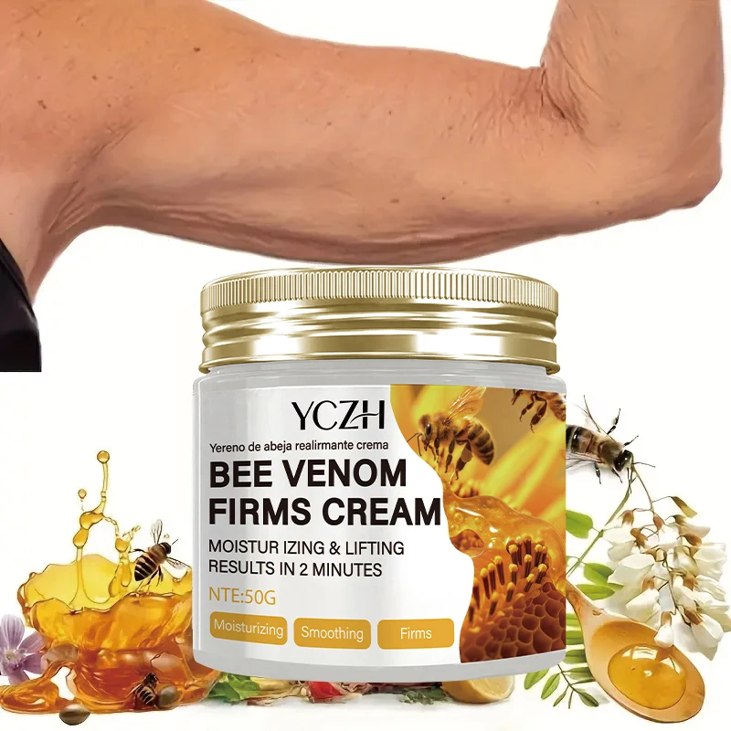 قطعة واحدة من لوشن شد سم النحل للوجه والجسم واليدين - مكونات طبيعية، تحتوي على تركيبة مضادة للتجاعيد، مما يجعل البشرة أكثر ثباتًا وناعمًا، مناسبة لجميع أنواع البشرة بشكل جميل، لوشن مرطب #1