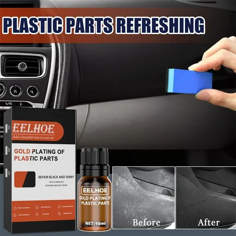 Car Interior Plastic Part Refurbish Retread Restore Agent Console Instrument Panel Care Paint Coating Maintenance Polish Cleaner