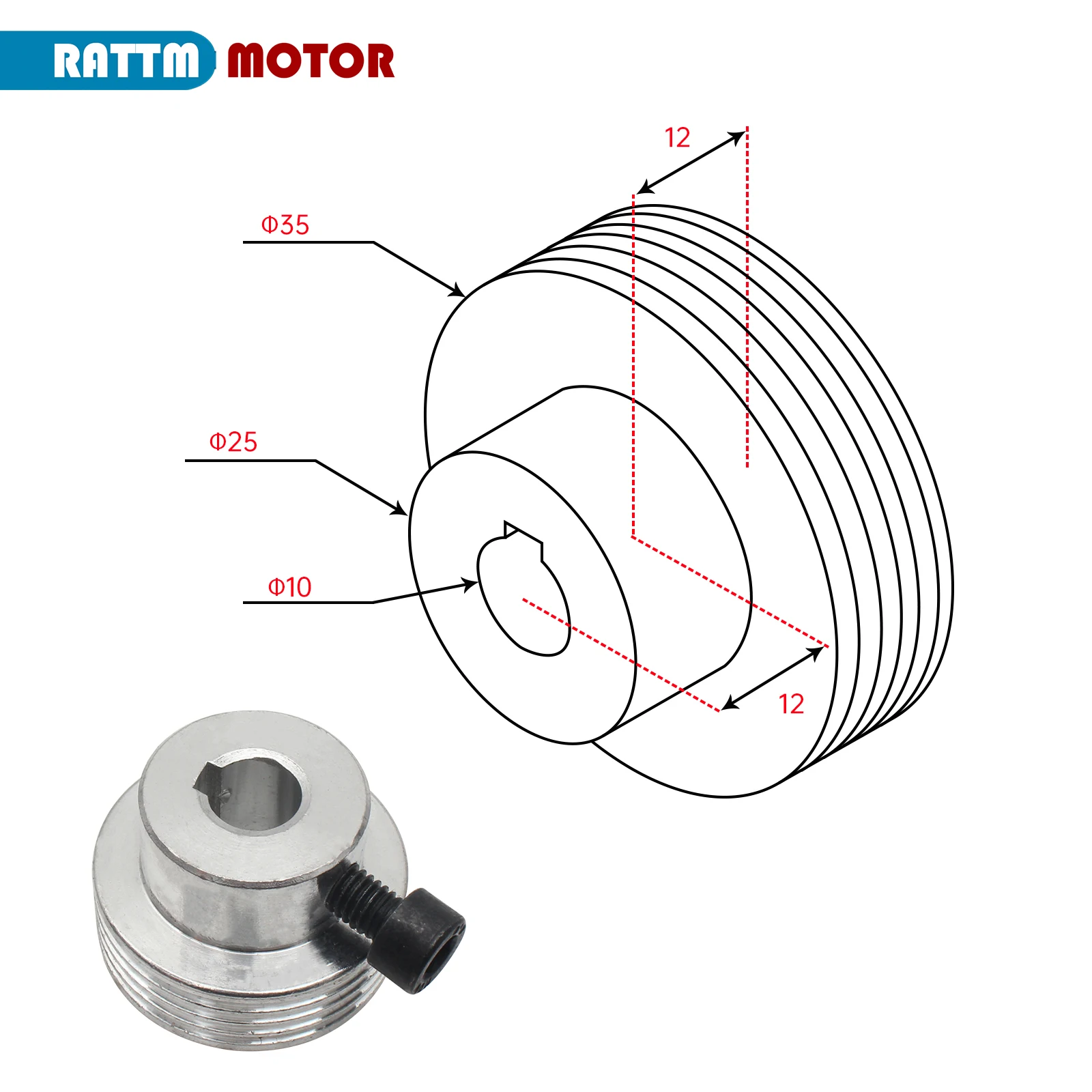 Metal Synchronous Belt Pulley Motor Synchronizing Wheel For WM210V BHC210 HS210 JY210V CTC210 HBM210 Lathe Spare Parts