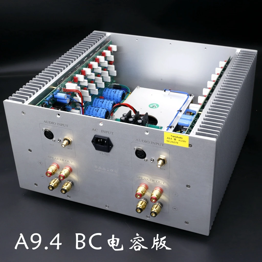 MASTER ثنائي القناة فئة أ Post Power Amplifier A9.4، دائرة تضخيم الطاقة X-Amp متناظرة بالكامل 100W/8Ω/200W/4Ω