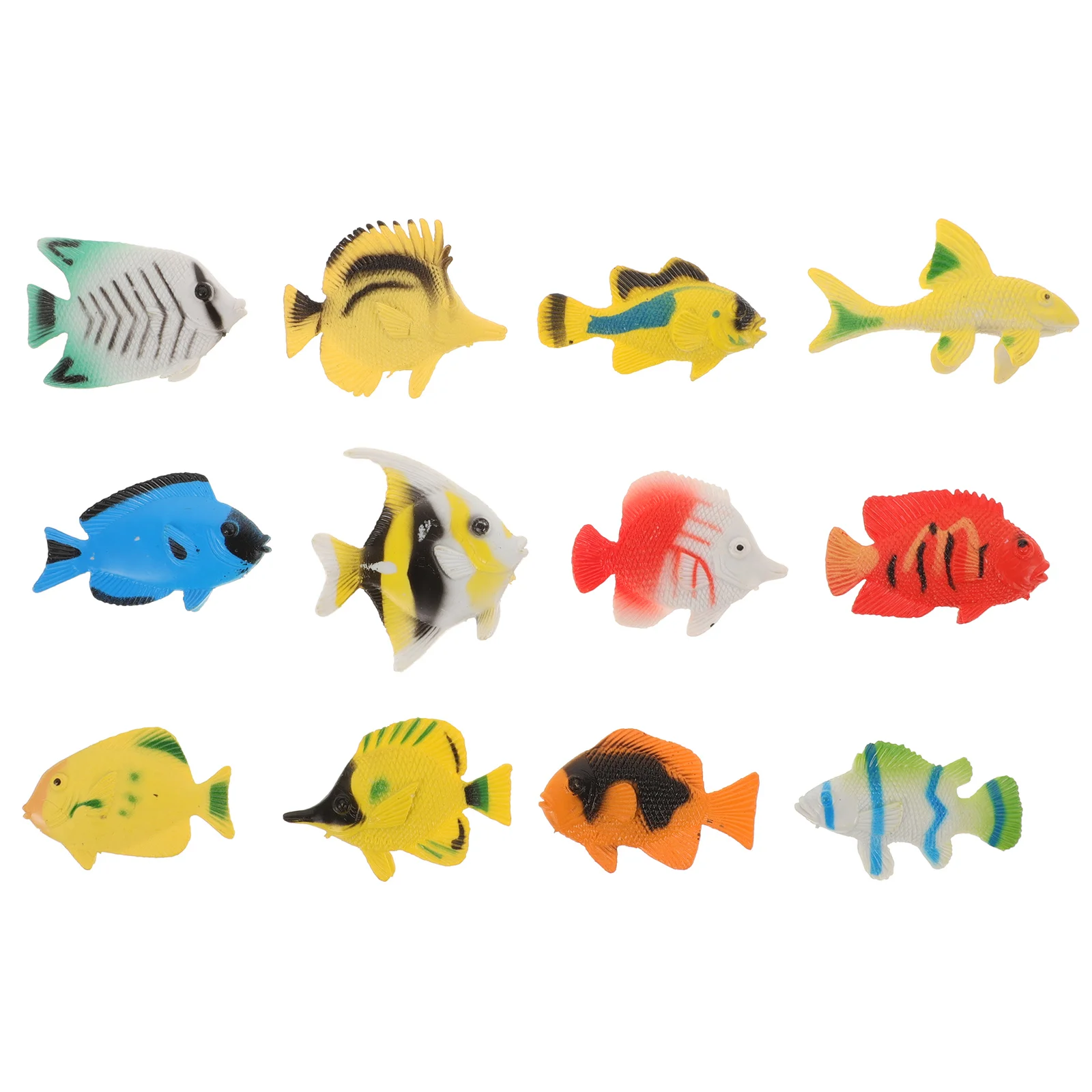 

12pcs Mini Ocean Animal Tropical Fish Figure Model Preschool Kids Educational Toys mini fish toys mini plastic fish model