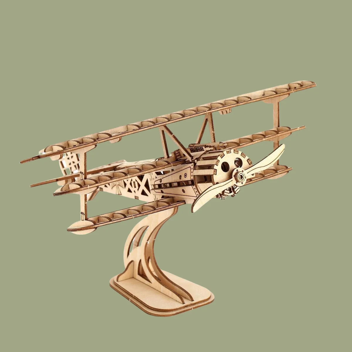3D Wooden Jigsaw Airship Model Kit For Adult Model Building Kit Brain Sharp Turn For Adult Building Handmade Craft Machinery