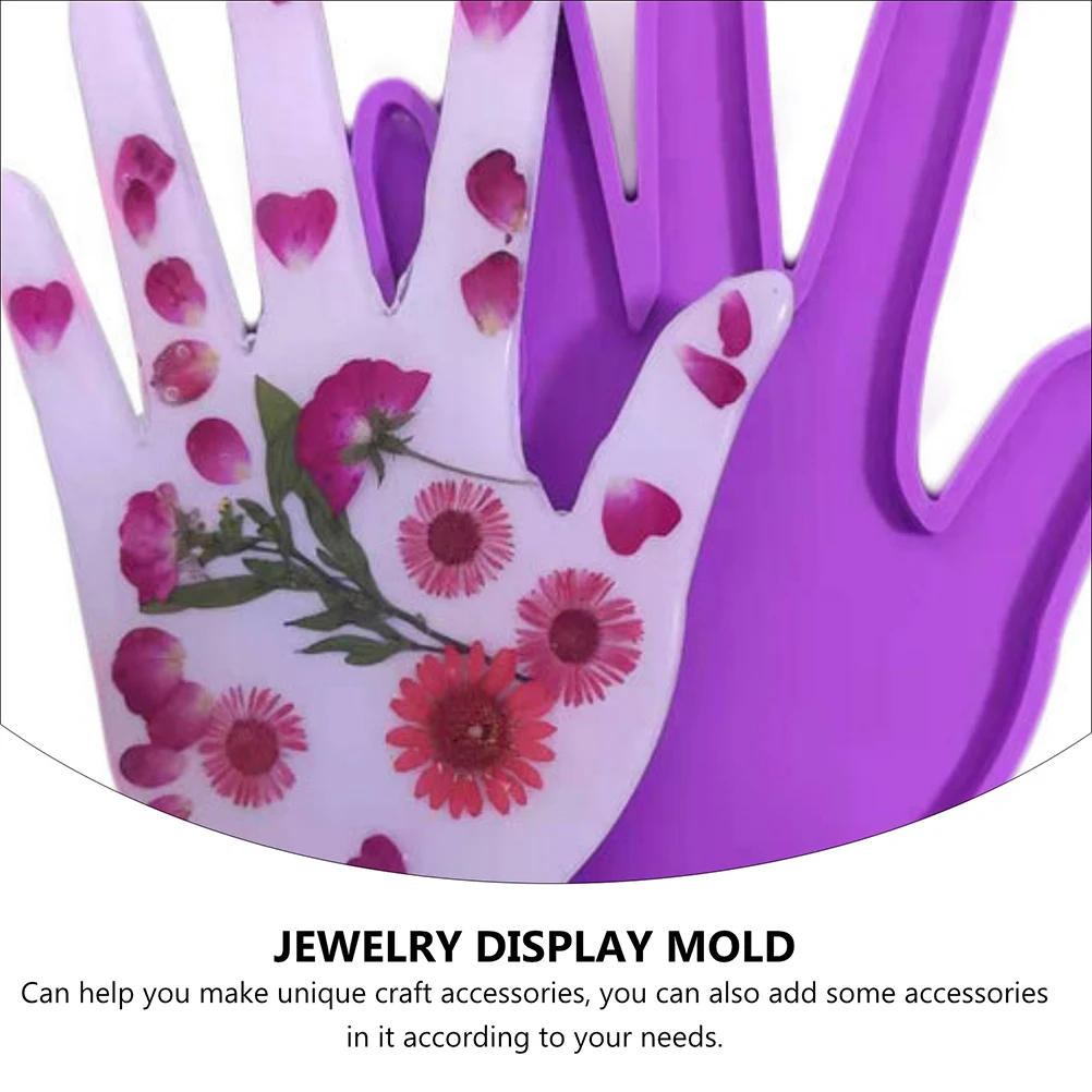 

Hand Shape Display Mold Silicone Craft Resin Form Epoxy Casting Kit Reusable Long Life Silicone Mold Accessory