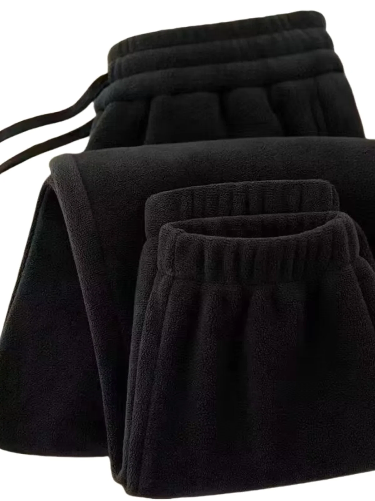 

Large Size American Retro Fce Sweatpants Men's Autumn Winter Double-sided Fce Loose Casual Long Pants Trendy Brand