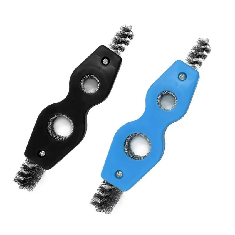 

1 шт. 4-в-1 медная щетка для труб с двумя головками для полировки внутри и снаружи, снятия заусенцев и снятия фасок, новинка 2023 года