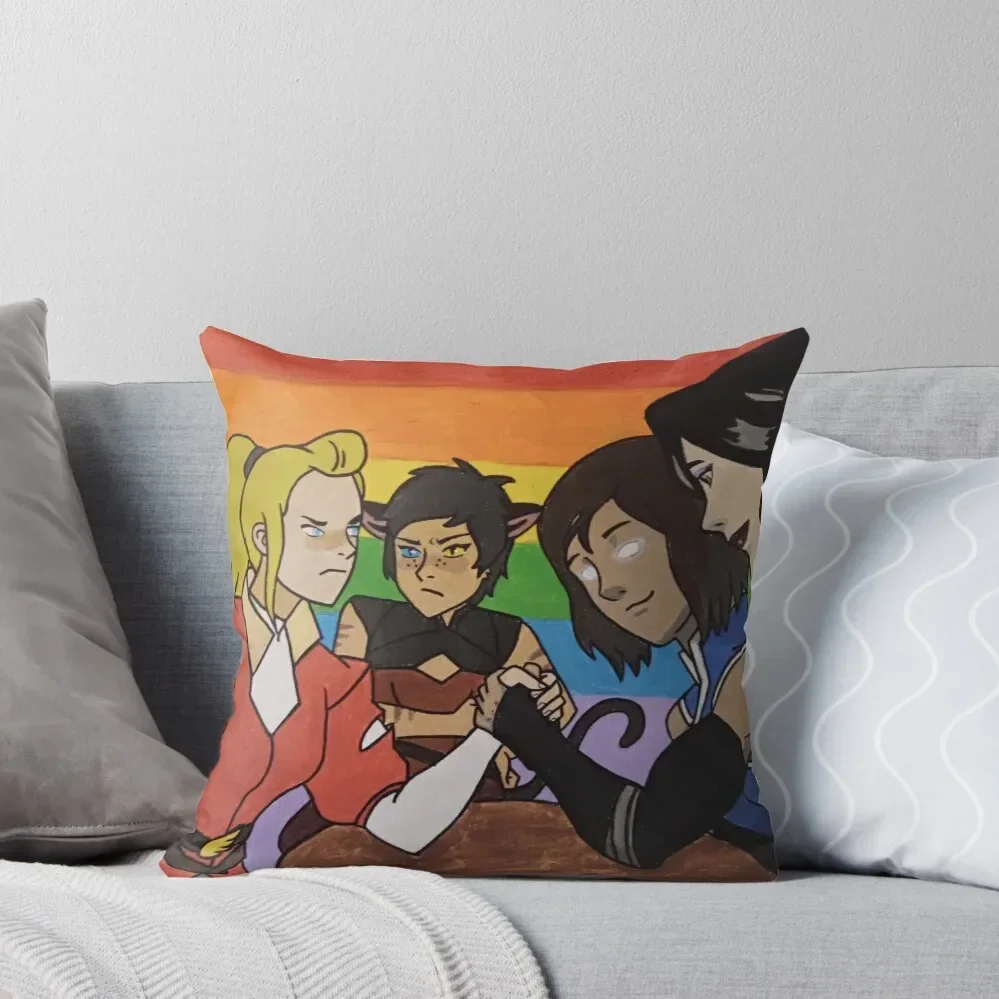 She-ra vs Korra Throw Pillow Christmas Pillows pillow pillowcase Pillowcase pillow