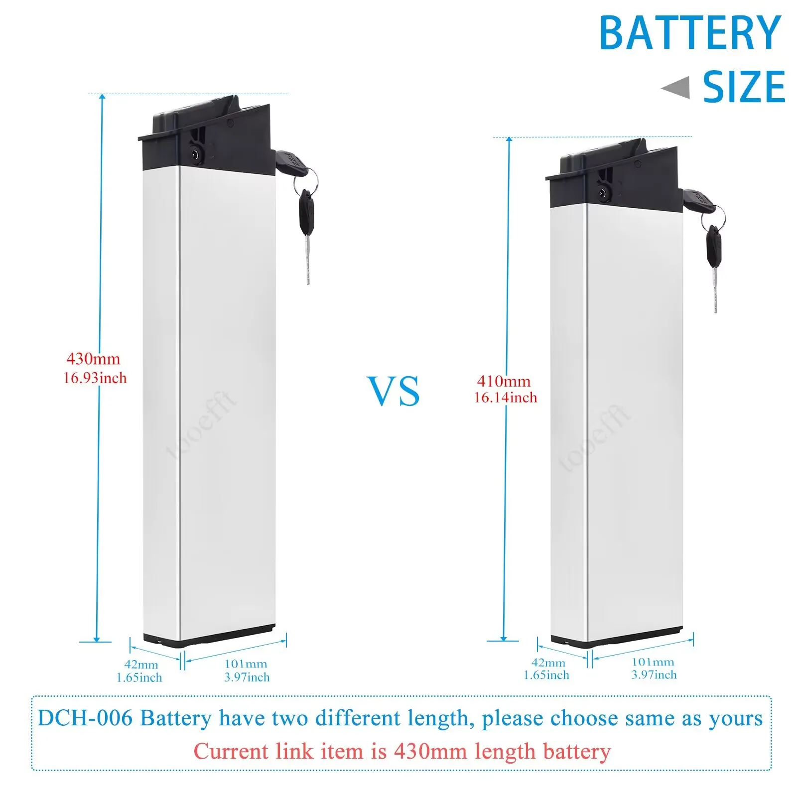Tooefft بطارية دراجة كهربائية قابلة للطي 48 فولت 10.4Ah 14Ah لـ Lectric XP Shengmilo MX-21 MX-80 MX-01/MX01 ebike