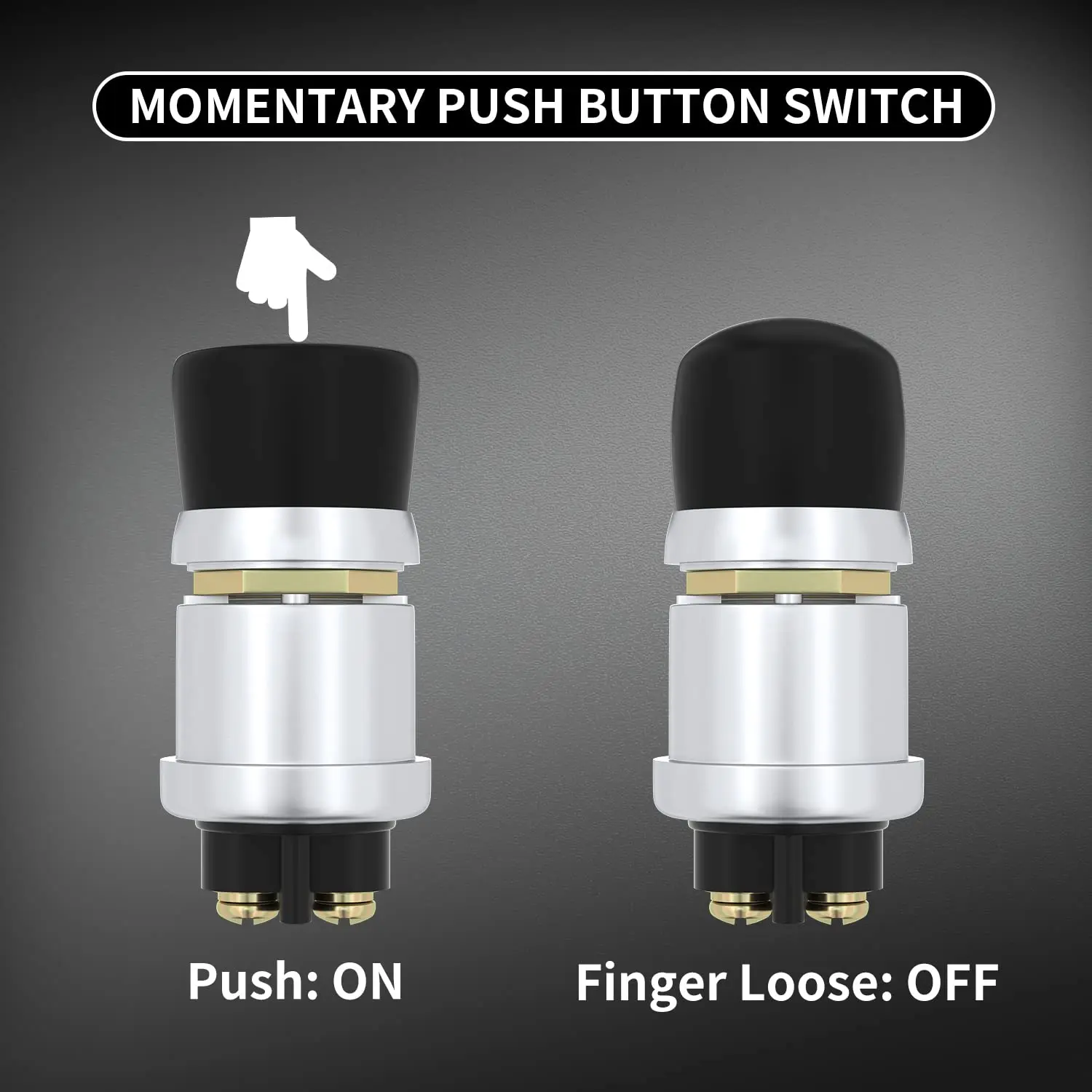 3pcs 60A Ignition Engine Start Switch Waterproof Push Starter Switch For Car Truck Boat yacht Horn Replacement Button Car