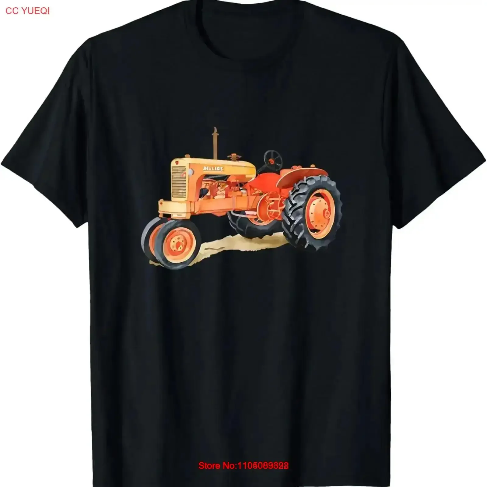 Винтажная футболка Allis Chalmers WD45 с тракторным принтом, стильная, слегка графическая, модная, дышащая, винтажная, универсальная