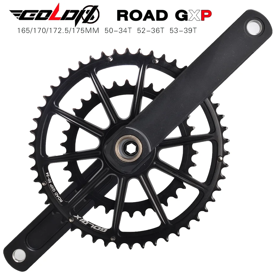 GOLDIX 50-34T/52-36T/53-39/road bike CNC light 11-12-speed crank set is applicable for SHIMANO SRAM 105 7020 8020 transmission