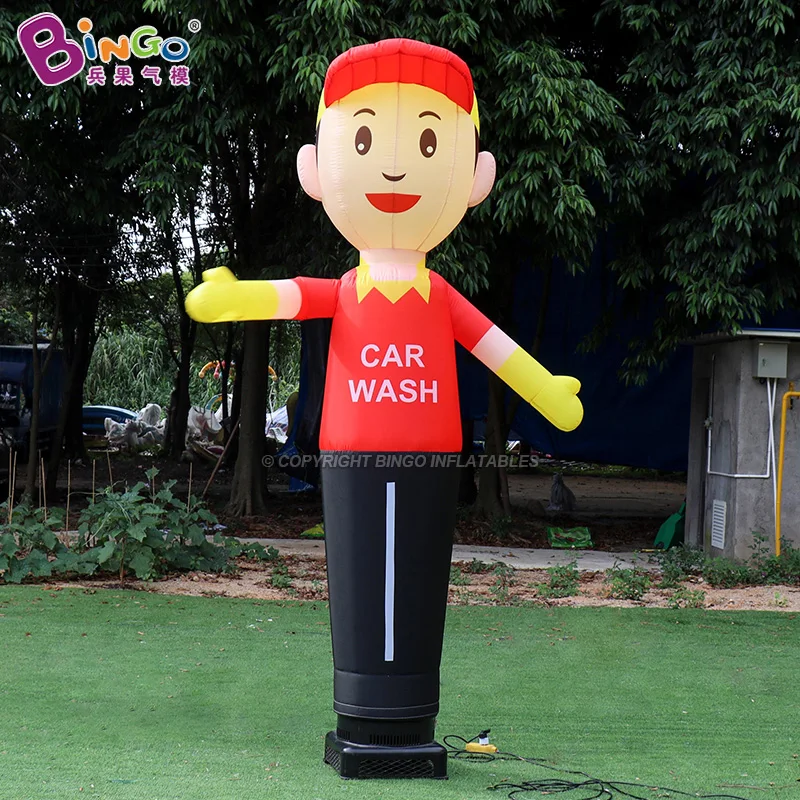 

Personalized 2.7m High Inflatable Boy Air Dancer Advertising Tube Man with Welcome Gesture