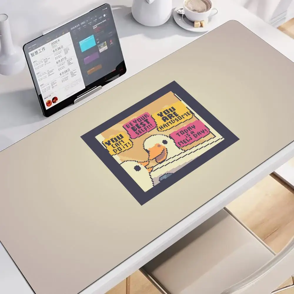 

Pixel drawing cute duck Mouse Pad Large Gaming Non-slip Laptop Tablet Nootbook Game Rug Mat Mini Table Cushion PC Pads Playmat