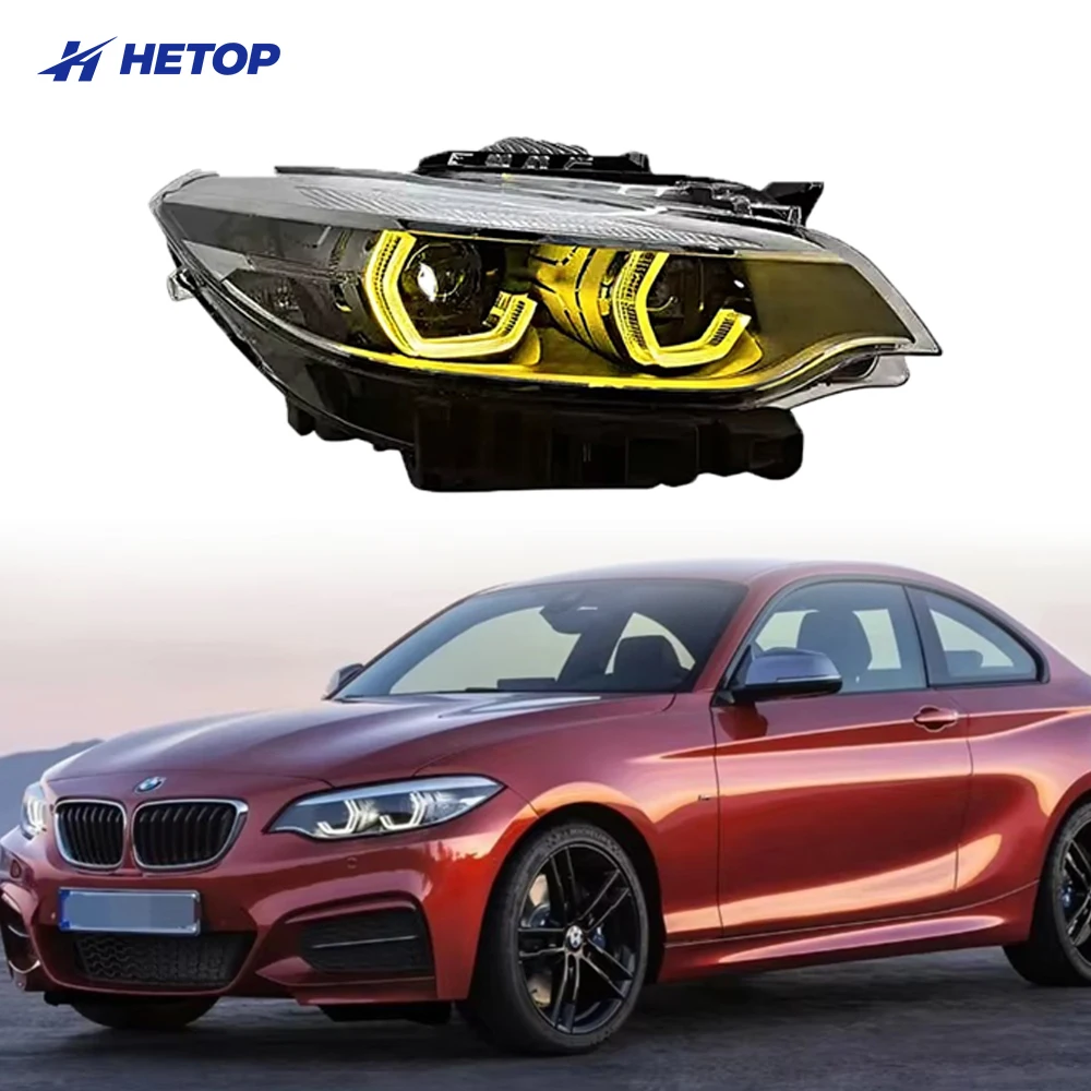 

Hetop F22 F87 For 2014-2019 BMW 2 SeriesHeadlight Upgrade Modified to New DRL Dynamic Turn Dual LED Headlight Auto Accessories