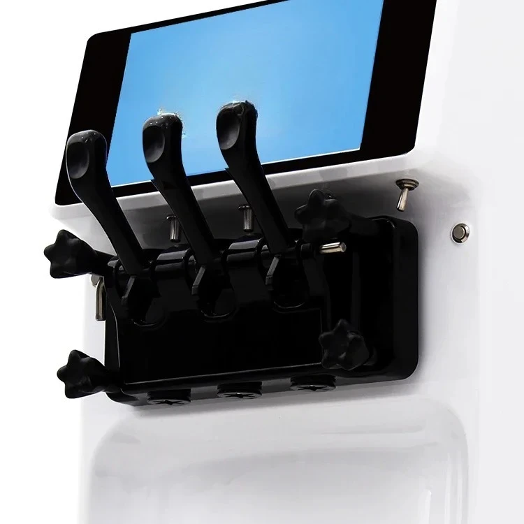 Mobiltelefon Fernmonitor Mini Vorkühlungsfunktion Doppelsystem Candy Color to Choose Softeismaschine mit Tischplatte