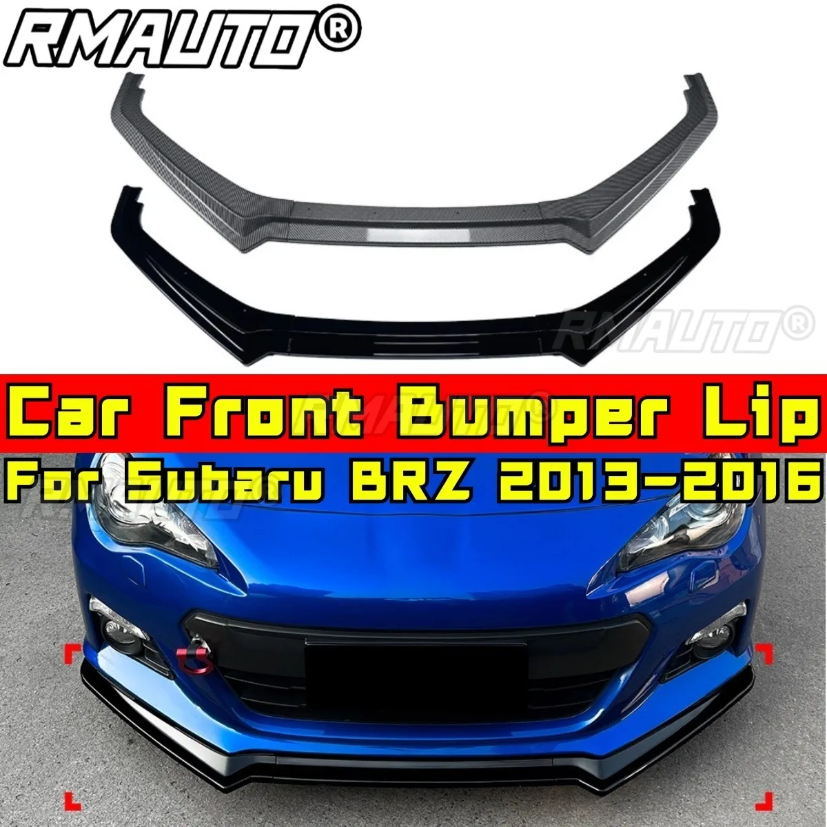 Car Front Bumper Lip Splitter Diffuser Spoiler Bumper Protector Cover Body Kit For Subaru BRZ 2013-2016 Exterior Accessories - view 2