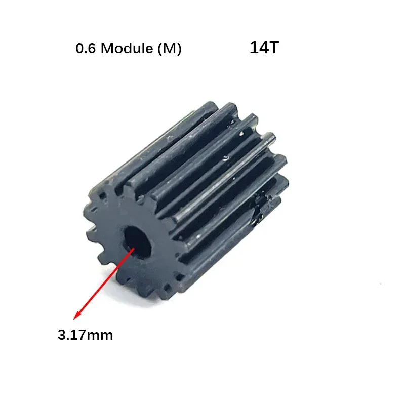 Steel 14T Motor Gear Pinion Gear for MJX 16027 16208 16209 16210 H16 SCY 16101 16102 16303 16106 RC Car Upgrade Parts