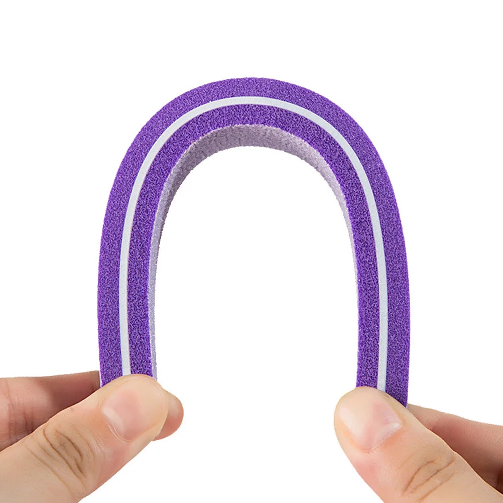 

3Pcs Waterproof Sponge Nail Files Rhombus Shape Manicure Buffers Nail File Buffer for Natural False Extensions