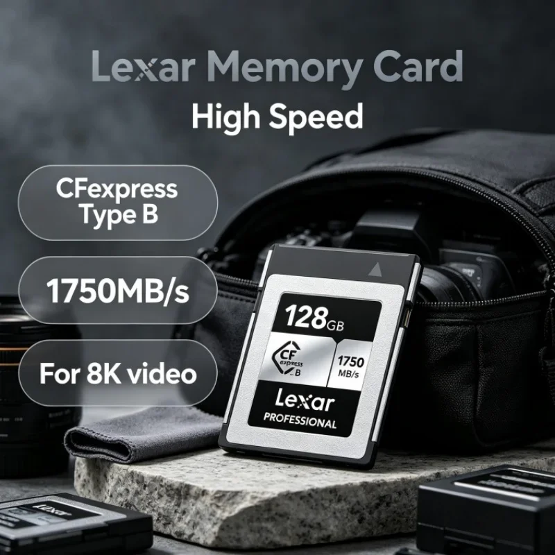 Lexar CFexpress Type B Memory Card Storage Card 512GB CF express Type B Card 128GB 256GB Read 1750MB/s For Cinema Camera