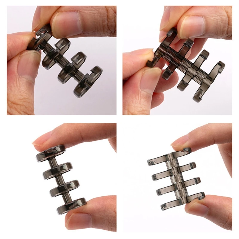 Losse Blad Ringen Multi-color Bindmiddel Ringen Plastic Boek Ringen Flexibele Voor Kaarten Document Stack Stalen Organisatie 5x Dropship