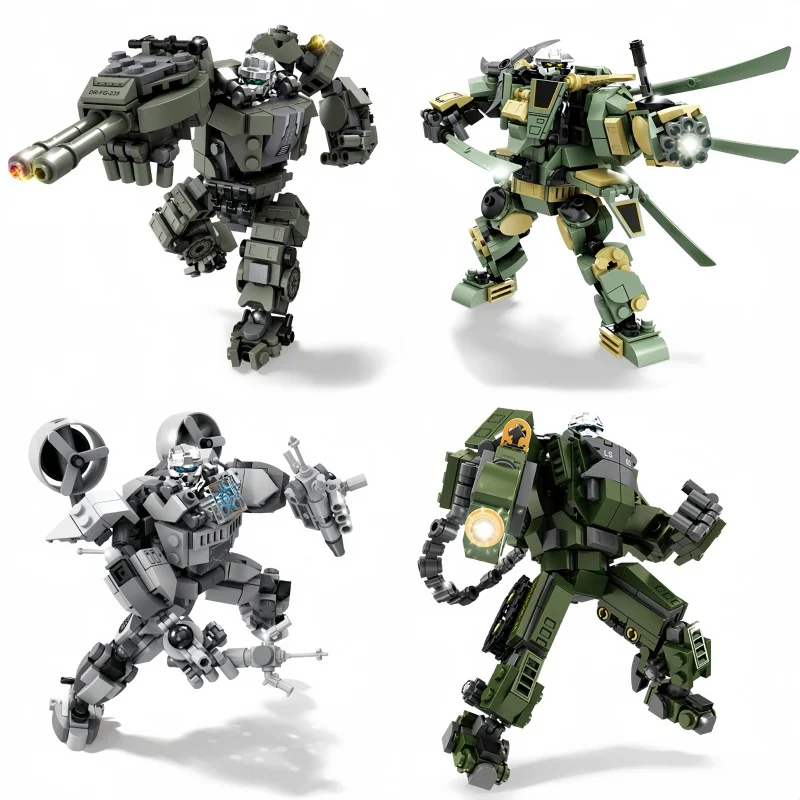 

Boys' Beloved Mecha Armed Forces Mini Building Blocks Toys-Thrilling Battle Fun,Effortless Assembly,Perfect for Children's Day