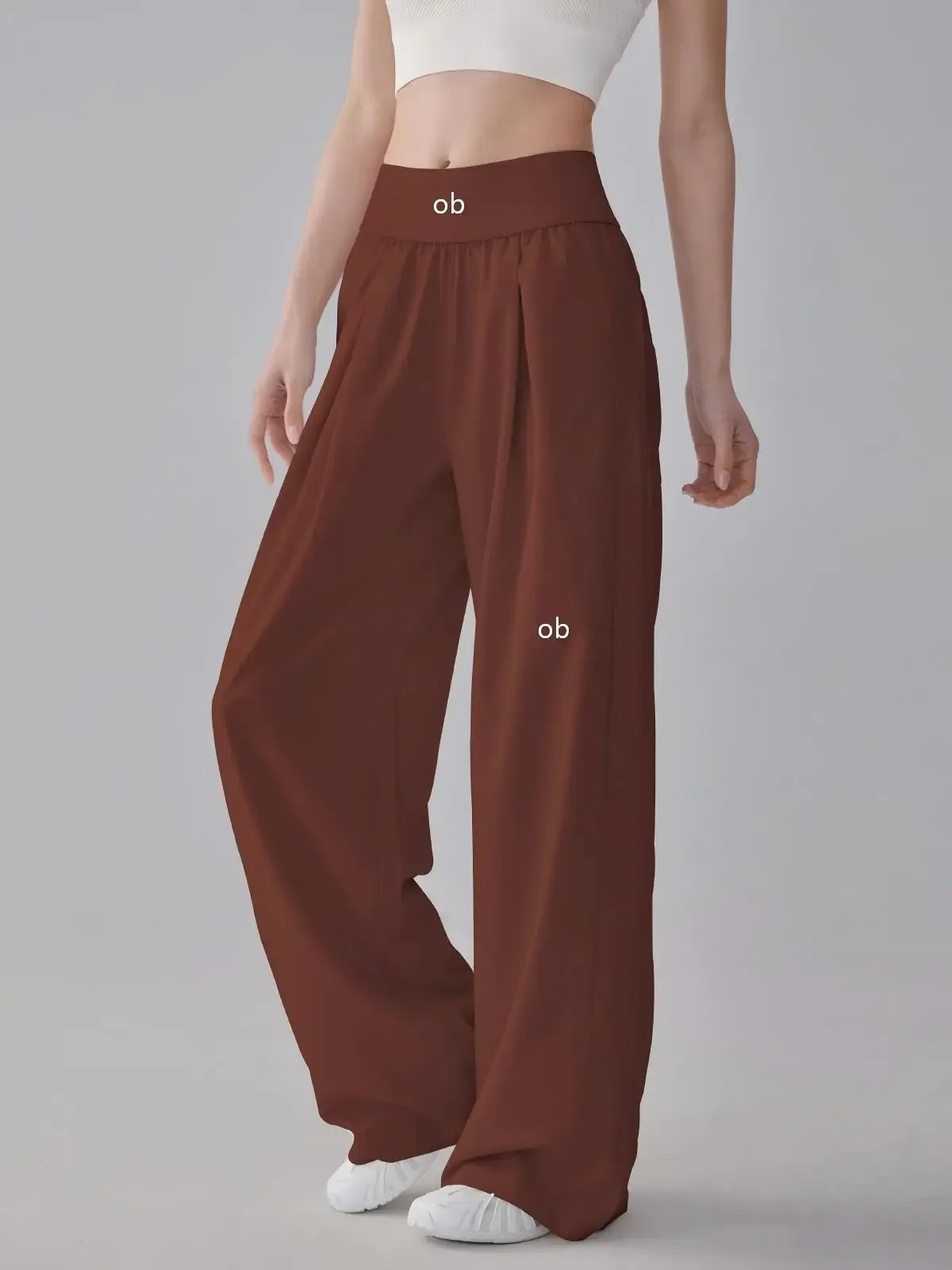 Loose straight-leg sporty pants for women, wide-leg yoga breathable outdoor casual running workwear, lightweight new style