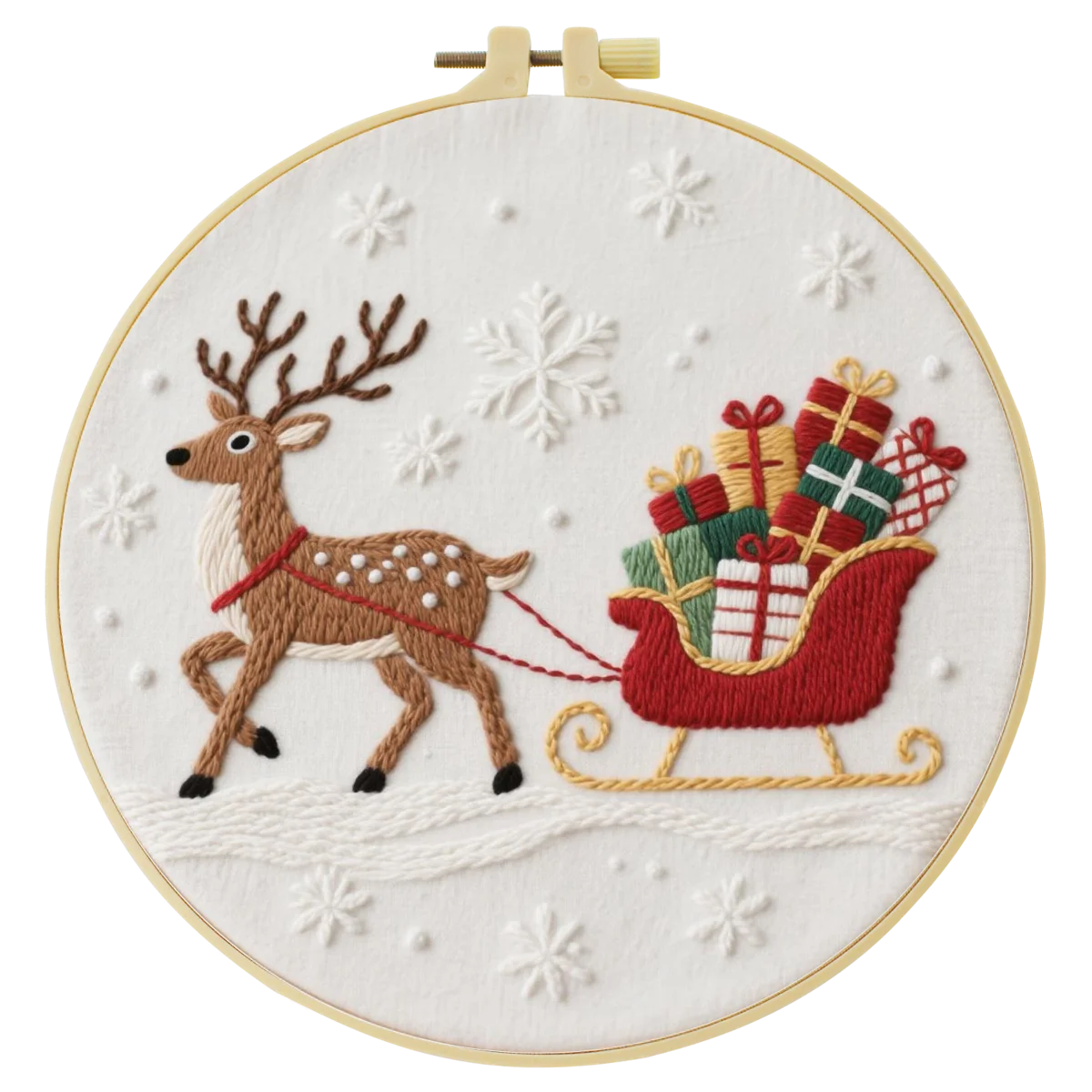 1 قطعة 20X20 سنتيمتر/15X15 سنتيمتر 7.87/6.3 بوصة الأيائل سحب هدية التطريز كاتب عدة لتقوم بها بنفسك عدة لتقوم بها بنفسك طقم تطريز دليل إبرة الفن #4