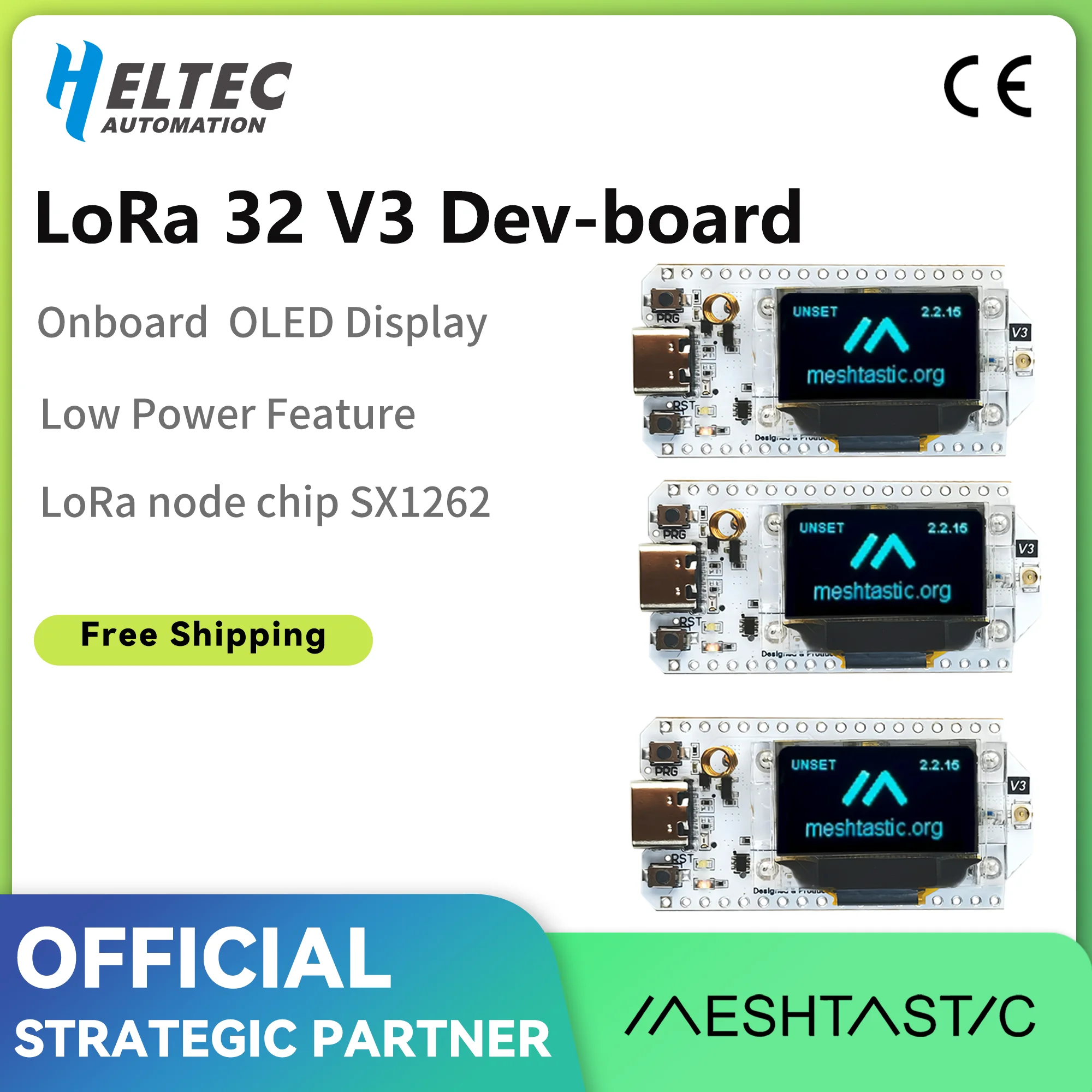 Heltec Meshtast WiFi LoRa 32(V3) carte de développement avec puce de nœud LoRa SX1276/SX1278 WiFi intégré LoRa Bluetooth prise en charge Heltec V3