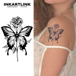 Butterfly temporary tattoo sticker, waterproof magic tattoo, lasts to 15 days fake tattoo, semi permanent tattoo