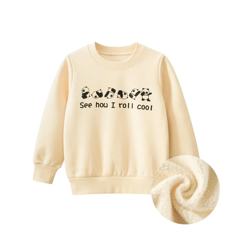 

Fleece Warm Sweatshirts for Boys Autumn Winter Long Sleeve Toddler Baby T-shirts Cotton Children's Clothes