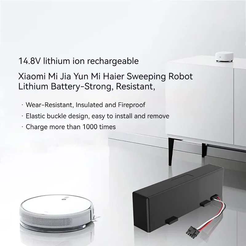 

STYTJ02YM Battery Original 14.8V12800mAh For Xiaomi Mi Robot Vacuum Mop P/2S Replacement Battery for Yunmi MVVO1/Haier JX37