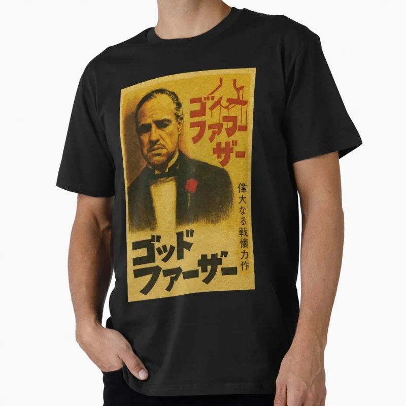 

The Godfather of Japan Gift shirt for man Retro film Graphic Clothes 100% cotton print Tee All size Tops S-6XL