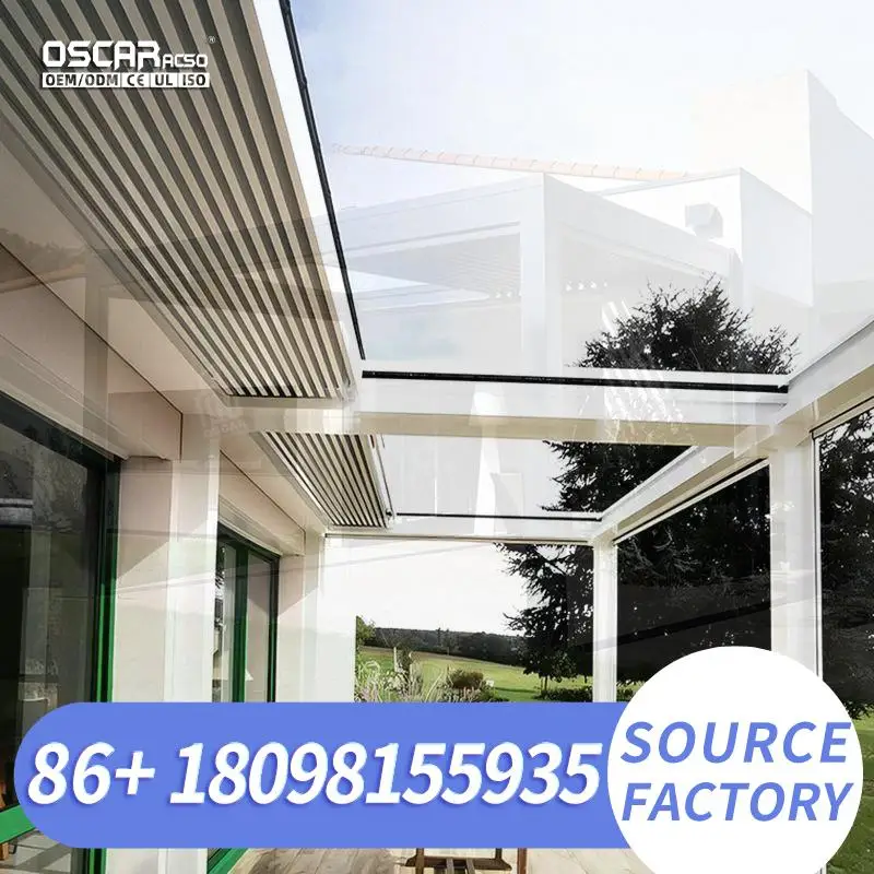 New Design Waterproof Aluminum Pergola for Sunroom Car Parking Outdoor Use pergola